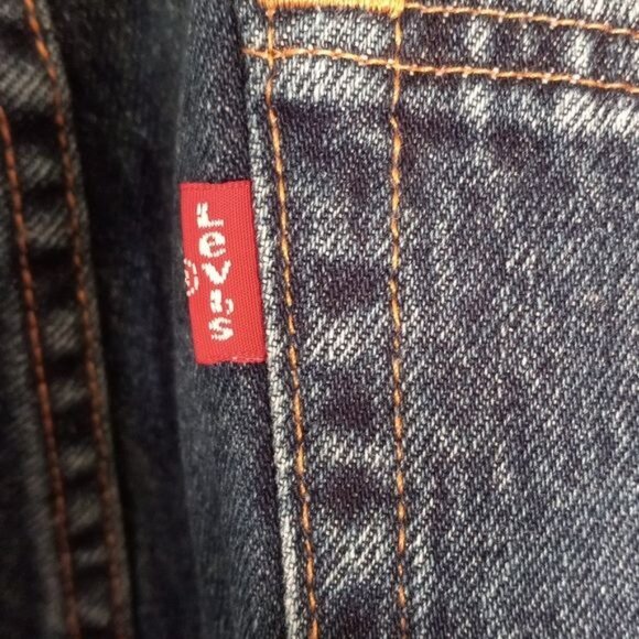 Levis 505 Size 38x29 Mens Regular Fit Straight Leg Jeans Blue Denim Classic 2018 - Picture 8 of 11